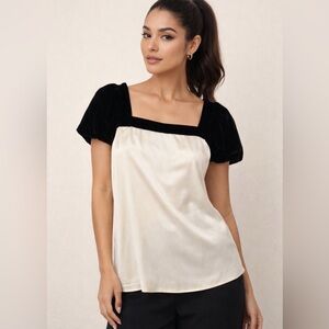 Ted Baker Black and Cream Blouse